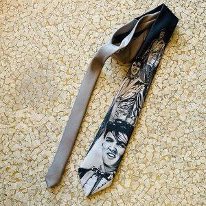 Vintage Ralph Marlin Elvis Presley neck tie 1992